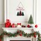 Christmas Decorations Indoor Door Decorations Merry Christmas Sign Buffalo Plaid Tree Wall Decor Wooden Front Door Hanger for Porch Wall Indoor Home Decor